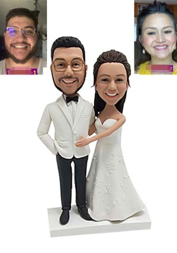 Custom Custom wedding cake toppers with your faces